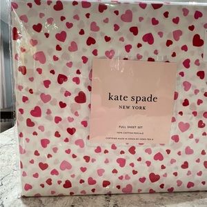 Kate Spade Valentine’s Day hearts Full size sheet set